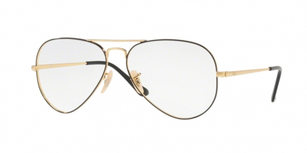 RAY-BAN AVIATOR RX6489 GOLD ON TOP BLACK