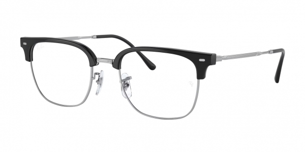 RAY-BAN RX7216 NEW CLUBMASTER BLACK ON SILVER