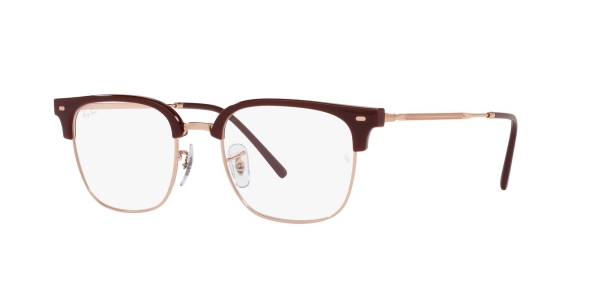 RAY-BAN RX7216 NEW CLUBMASTER BORDEAUX ON ROSE GOLD