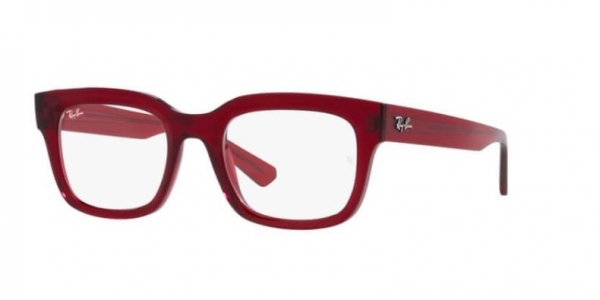RAY-BAN RX7217 CHAD TRANSPARENT RED