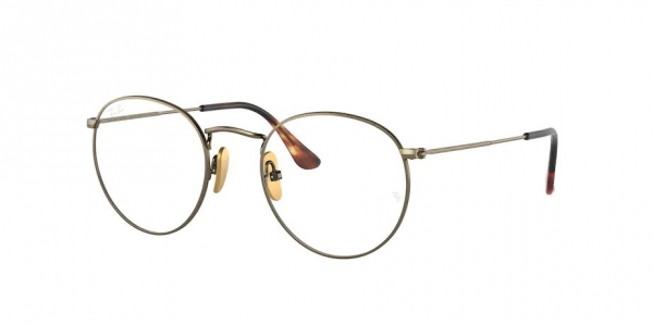 RAY-BAN ROUND RX8247V DEMIGLOSS ANTIQUE GOLD
