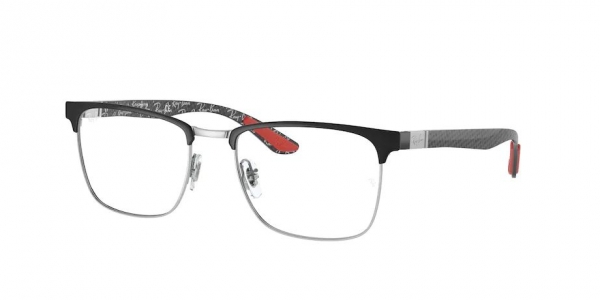 RAY-BAN RX8421 BLACK ON SILVER