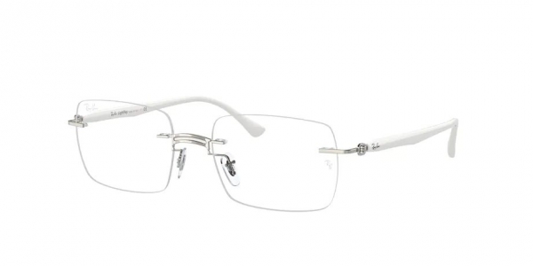 RAY-BAN RX8767 WHITE ON SILVER