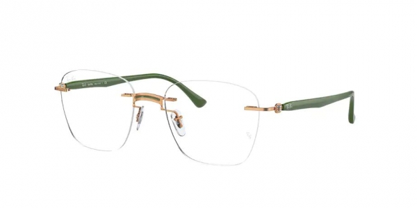 RAY-BAN RX8769 MILITARY GREEN ON LIGHT BROWN