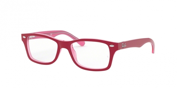 RAY-BAN JUNIOR RY1531 PINK TRASPARENT ON TOP BORDEAU