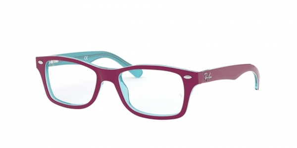 RAY-BAN JUNIOR RY1531 AZURE TRASPARENT TOP ON FUXIA