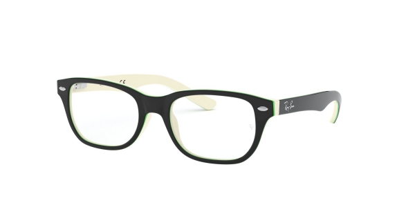 RAY-BAN JUNIOR RY1555 TOP BLACK ON WHITE/GREEN