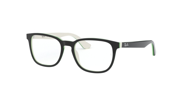 RAY-BAN JUNIOR RY1592 TOP BLACK ON WHITE/GREEN