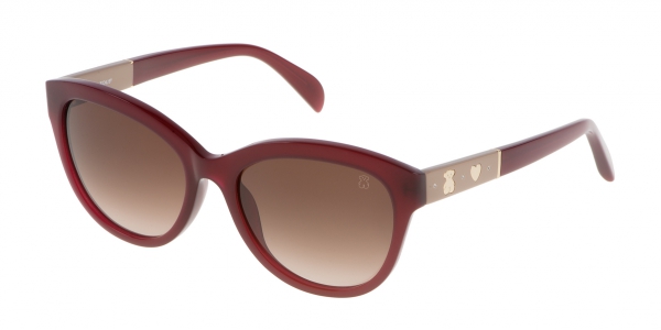 TOUS STO909S RED WITH BROWN GRADIENT
